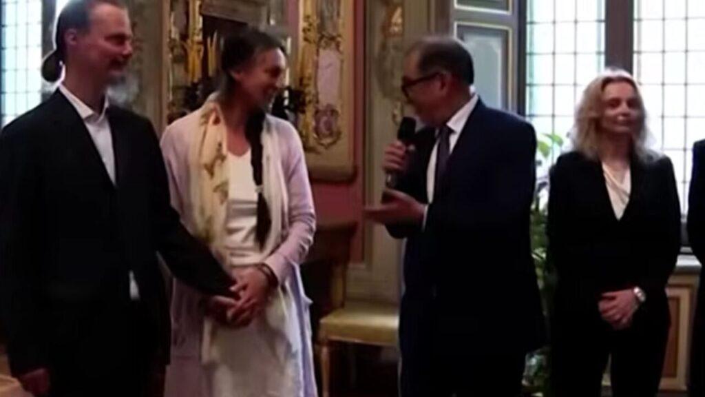 Famiglia nel bosco Ignazio La Russa